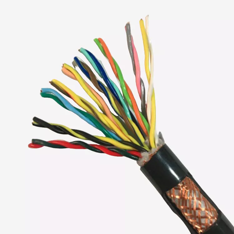 Conductor de cobre Cable flexible blindado de par trenzado aislado con PVC