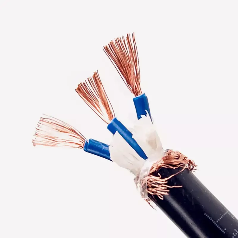 Cable de control de PVC blindado con trenza de alambre de cobre